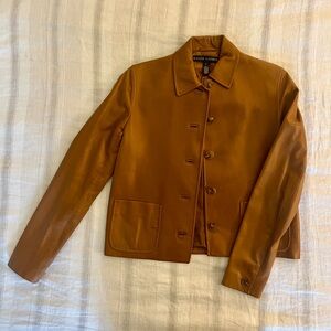 Ralph Lauren Black Label buttery leather jacket